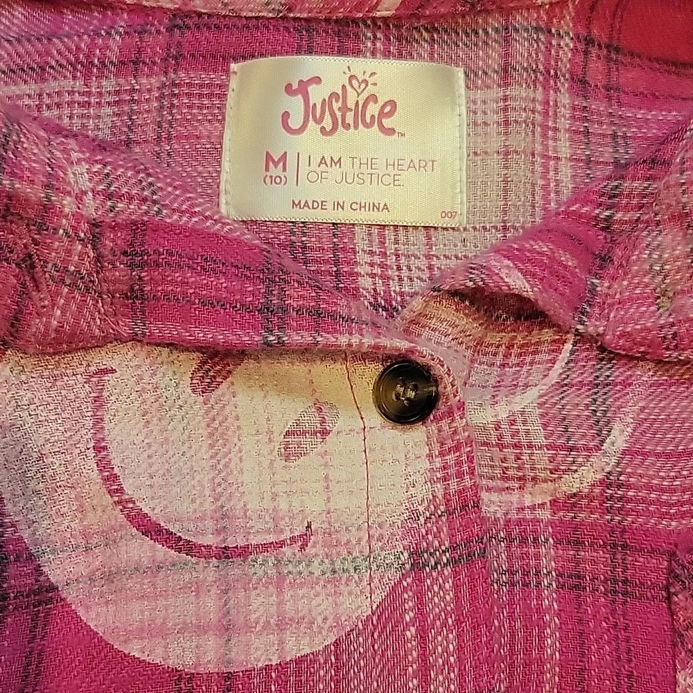 Justice Long Sleeve Top Bundle Flannel, Sweatshirts, T-shirts Girls Size 10